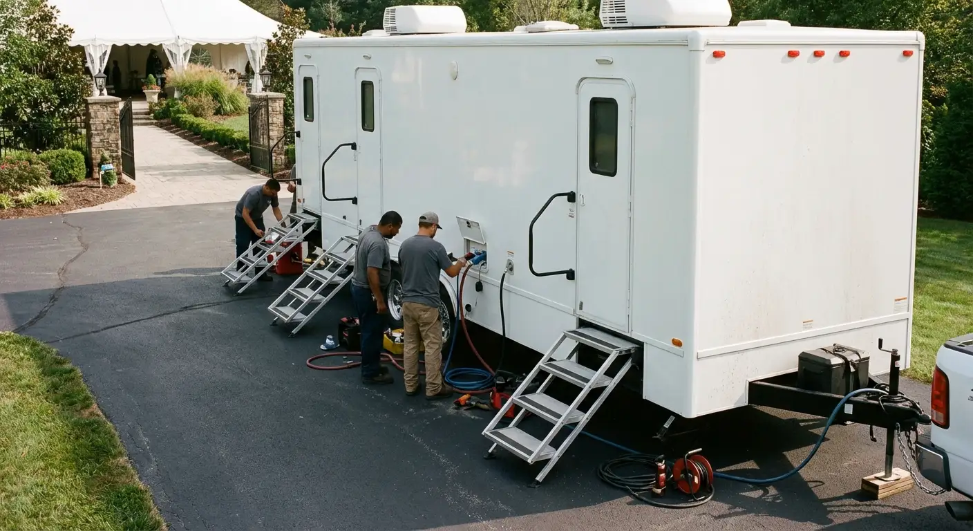 Luxury Restroom Trailer in Staten Island, NY
